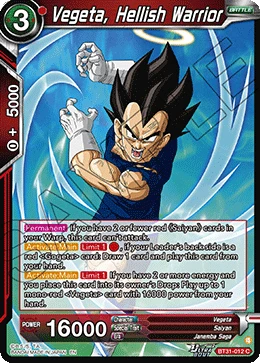 Vegeta, Hellish Warrior