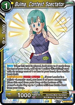 Bulma, Contest Spectator