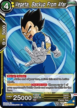 Vegeta, Backup From Afar