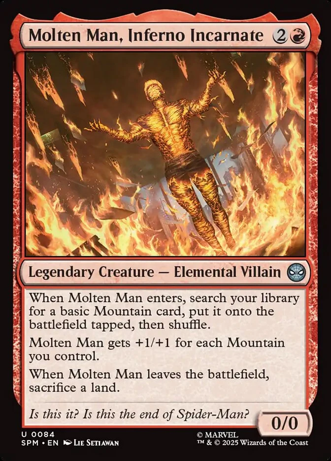 Molten Man, Inferno Incarnate