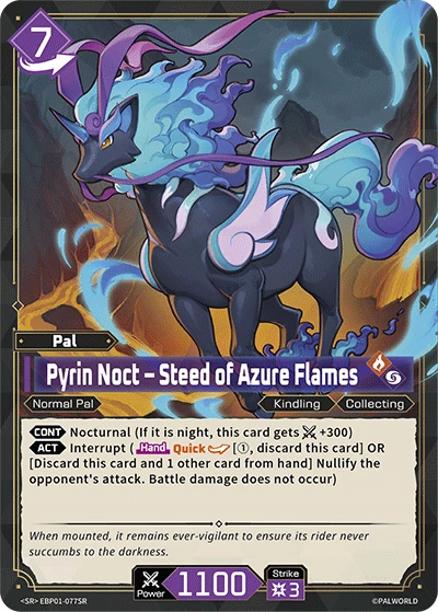Pyrin Noct – Steed of Azure Flames