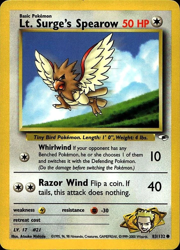 Lt. Surge's Spearow