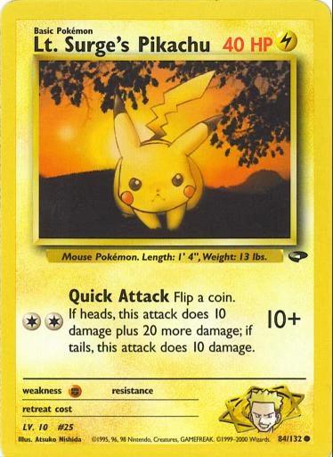 Lt. Surge's Pikachu