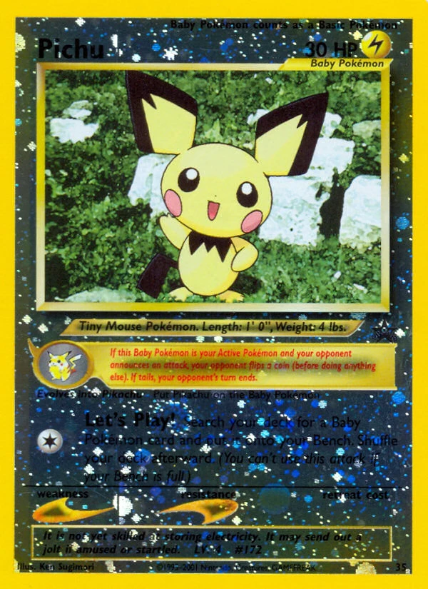 Pokémon TCG - Wizards Black Star Promos (BASEP) - Pichu #35 [NM]