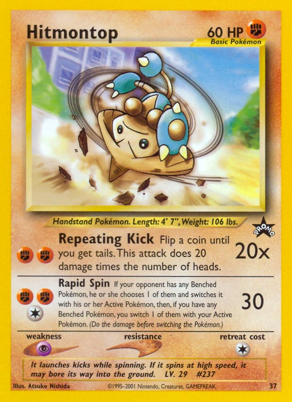 Pokémon TCG - Wizards Black Star Promos (BASEP) - Hitmontop #37 [NM]