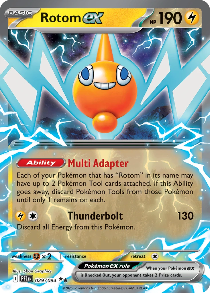 Pokémon TCG - Phantasmal Flames (ME02) - Rotom ex #029 [NM]