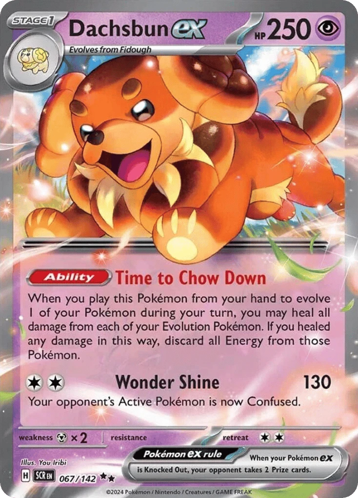 Pokémon TCG - Stellar Crown (SV07) - Dachsbun ex #067 [NM]
