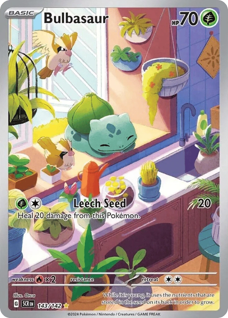 Pokémon TCG - Stellar Crown (SV07) - Bulbasaur #143 [NM]