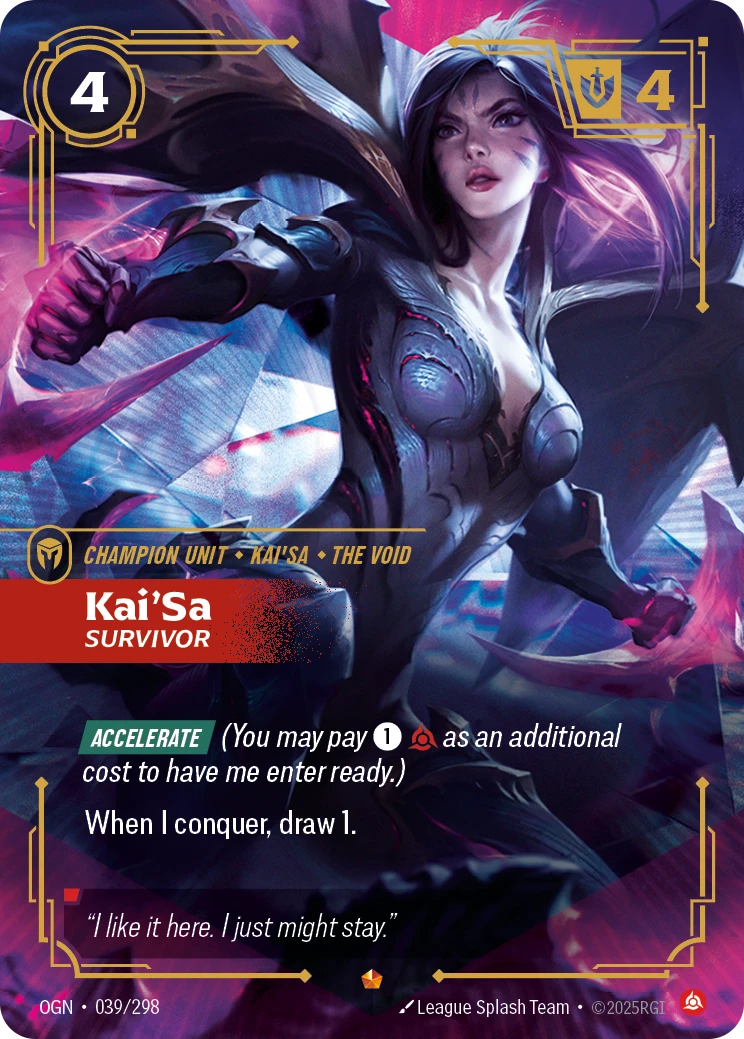 Kai'Sa, Survivor