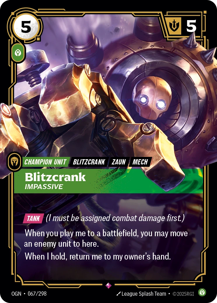 Blitzcrank, Impassive