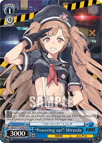 “Powering up!” Miranda
