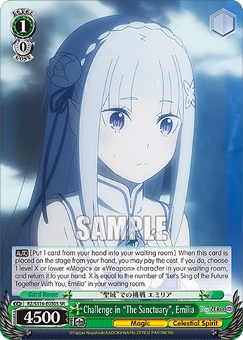 Challenge in “The Sanctuary”, Emilia