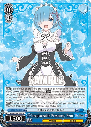 Irreplaceable Presence, Rem