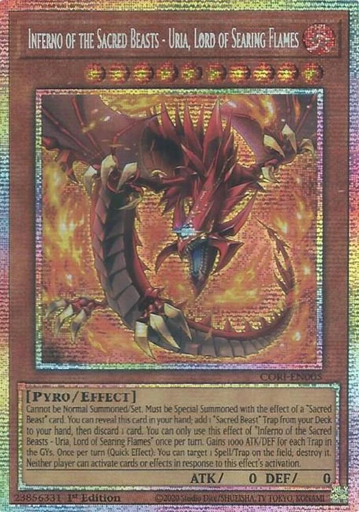 Uria, Lord of Searing Flames - Sacred Beast of Cataclysmic Fire