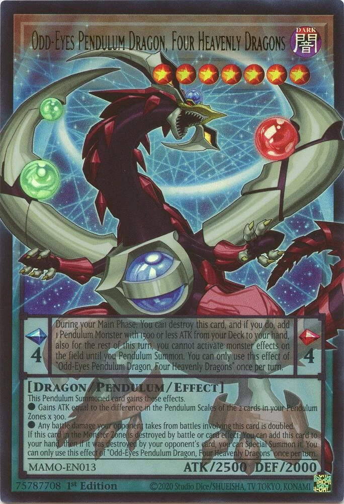 Odd-Eyes Pendulum Dragon of the Four Heavenly Dragons