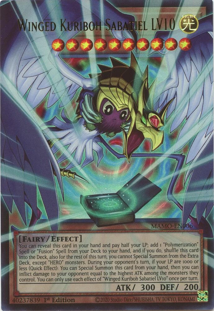 Winged Kuriboh Sabatiel LV10