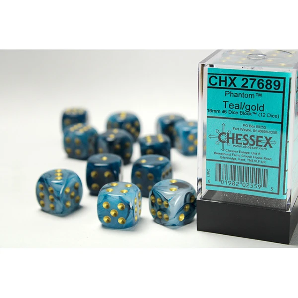 16mm 12d6 Phantom: Teal/Gold