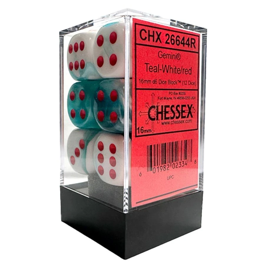 16mm 12d6 Gemini: Teal-White/Red, Limited Edition