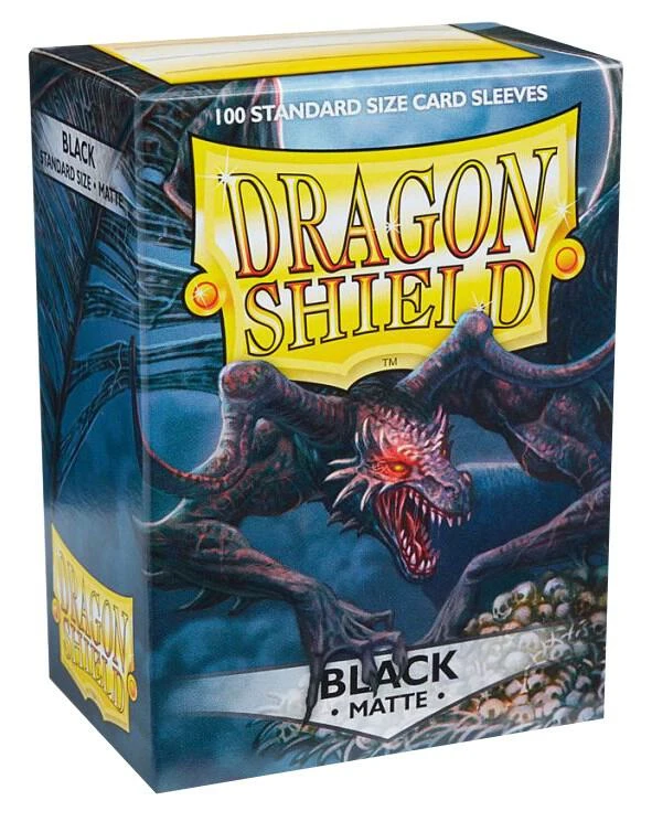 Dragon Shield: Black Matte Sleeves (100 Count)
