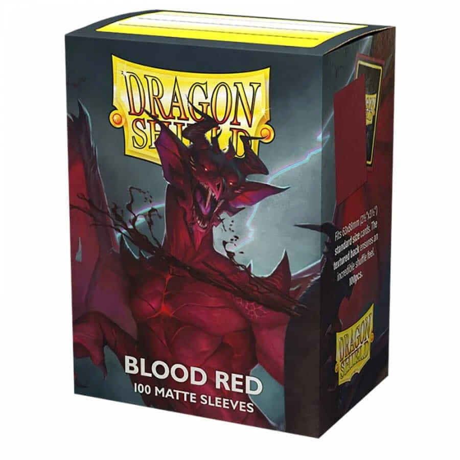 Dragon Shield: Blood Red Matte Sleeves (100 Count)