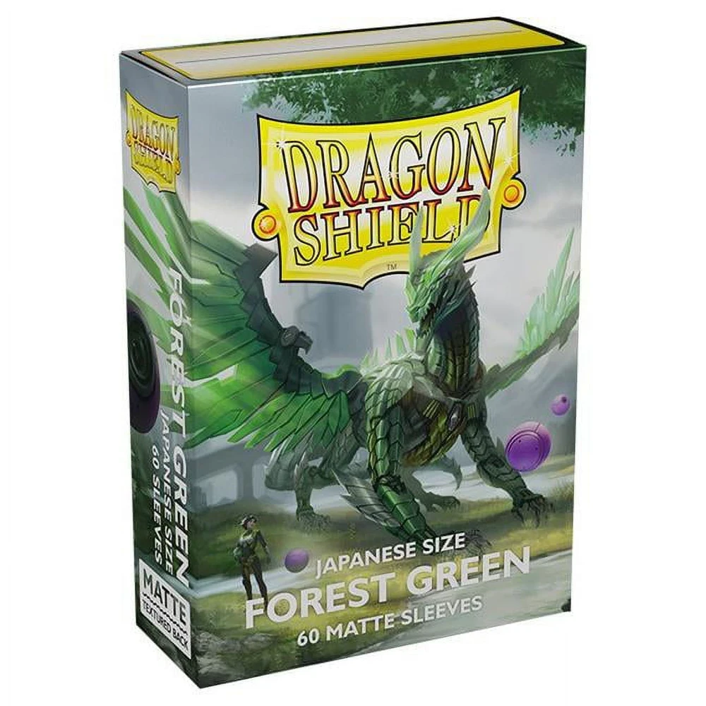 Dragon Shield: Forest Green Matte Japanese Size (60 Count)