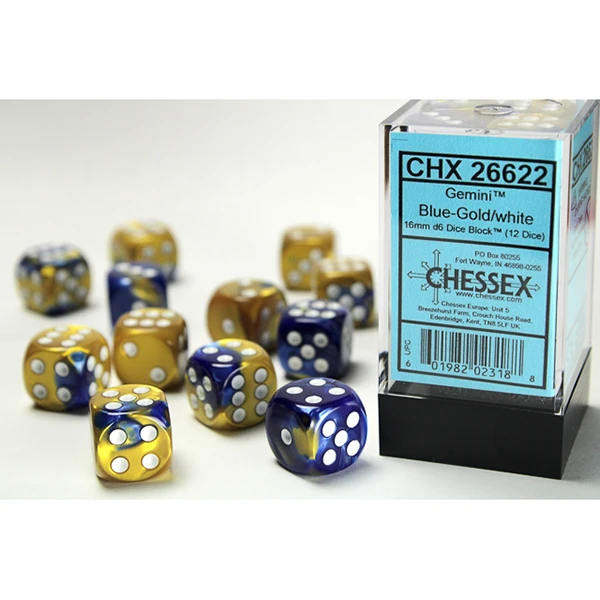 16mm 12d6 Gemini: Blue-Gold/White