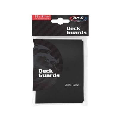 BCW: Black Matte Deck Sleeves (50 Count)