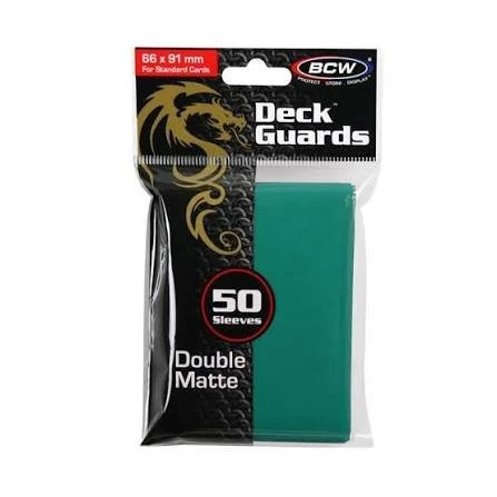 BCW: Deck Sleeves Matte Teal (50 Count)