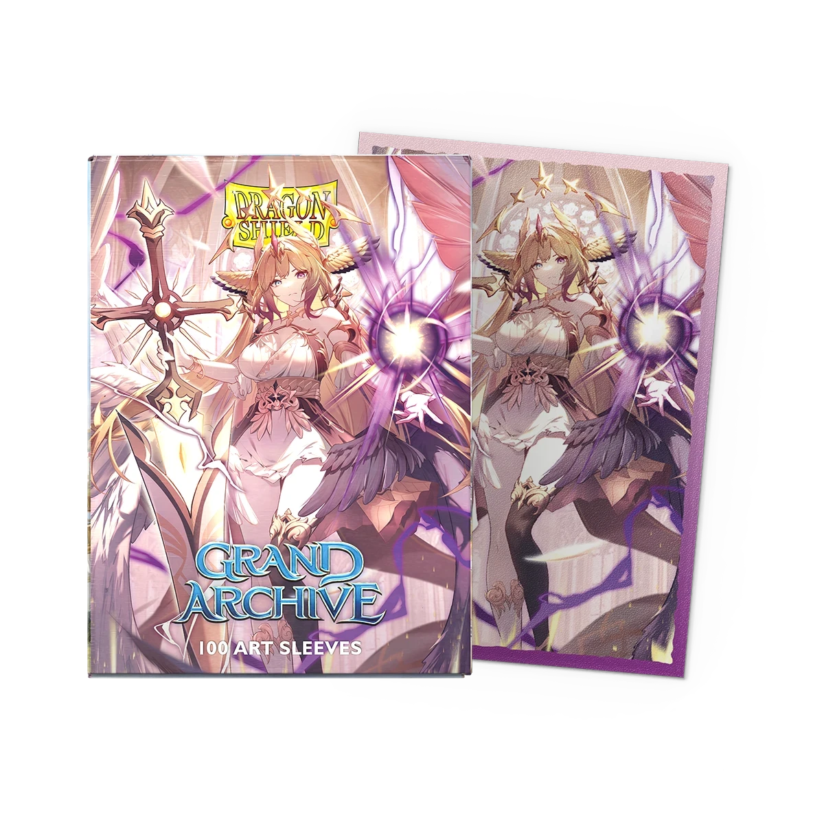 Dragon Shield Sleeves: Standard DUAL Matte 'Grand Archive Radiant Origins Haniel, Archangel of Spectra' Art (100ct.)