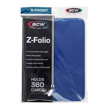 BCW: Blue Z-Folio 9-Pocket Binder (360)
