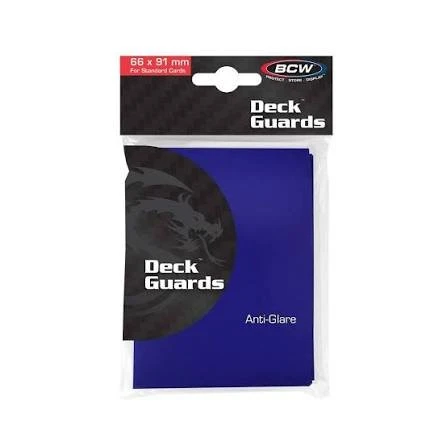 BCW: Deck Guards Double Matte Blue Sleeves (50 Count)