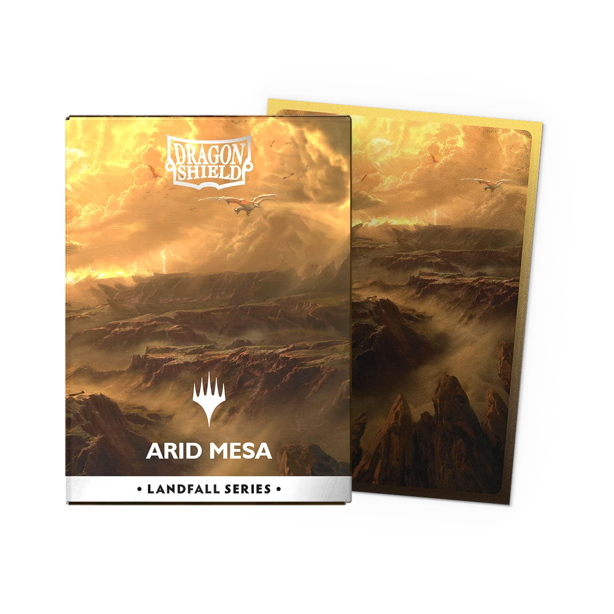 Dragon Shield Sleeves: Standard DUAL Matte 'MTG Landfall Series Arid Mesa' Art (100 ct.)