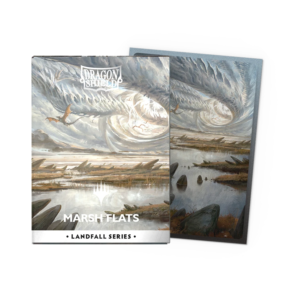 Dragon Shield Sleeves: Standard DUAL Matte 'MTG Landfall Series Marsh Flats' Art (100 ct.)