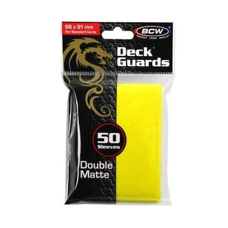 BCW: Deck Sleeves Yellow (50 Count)