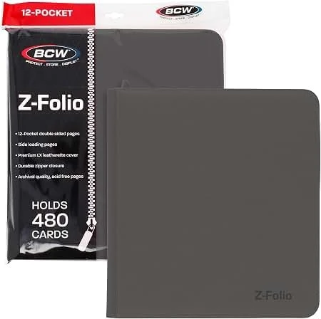 BCW: Grey Z-Folio 12-Pocket Binder (480)
