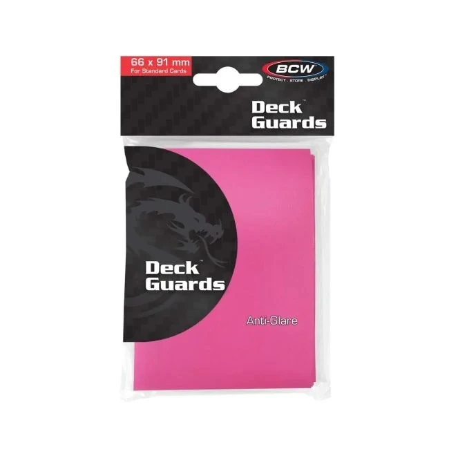 BCW: Pink Deck Guard Sleeves (50 Count)